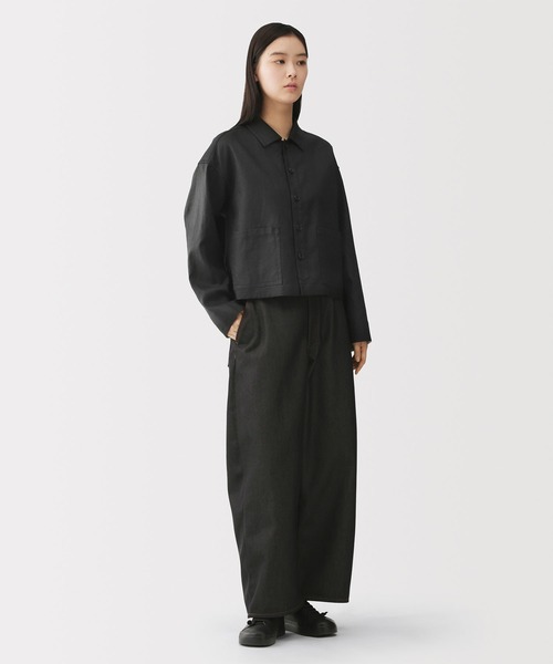 MUJI Labo（ムジラボ）の「〔MUJI Labo〕婦人　太番手リネンジャケット（その他アウター・レディース・オフホワイト/ブラック・M/L/S）」の11枚目の写真