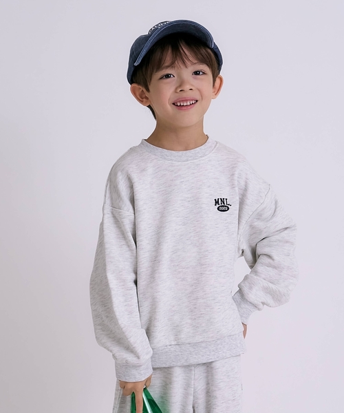 minimal（ミニマル）の「【DailyME】綿100%ベーシックトレーナー（スウェット・キッズ・ピンク/ホワイト系その他/イエロー/サックスブルー/ブラック・90cm/100cm/130cm/110cm/120cm/140cm）」の2枚目の写真