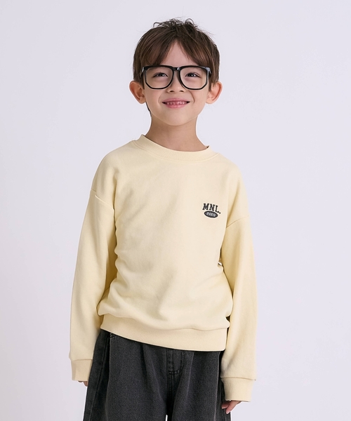 minimal（ミニマル）の「【DailyME】綿100%ベーシックトレーナー（スウェット・キッズ・ピンク/ホワイト系その他/イエロー/サックスブルー/ブラック・90cm/100cm/130cm/110cm/120cm/140cm）」の5枚目の写真