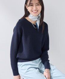 INDIVI | 【洗える／軽量】きらめきVネックニット(ニット/セーター)