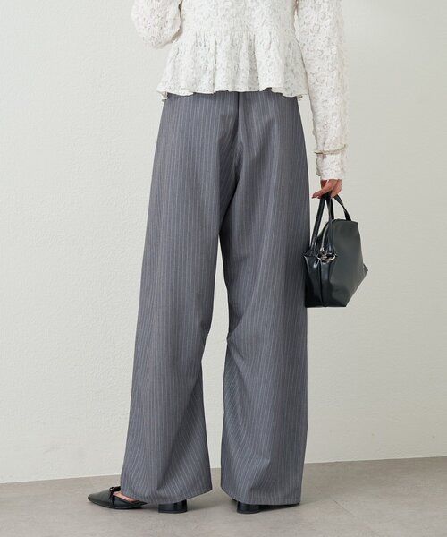 mystic（ミスティック）の「【3サイズ展開】26SSカーブスラックス（スラックス・レディース・ブラック/チャコールグレー/グレー/アイボリー・2/1/0）」の7枚目の写真