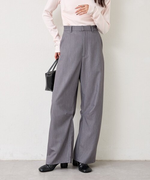 mystic（ミスティック）の「【3サイズ展開】26SSカーブスラックス（スラックス・レディース・ブラック/チャコールグレー/グレー/アイボリー・2/1/0）」の10枚目の写真