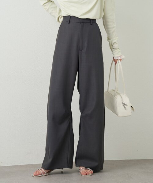 mystic（ミスティック）の「【3サイズ展開】26SSカーブスラックス（スラックス・レディース・ブラック/チャコールグレー/グレー/アイボリー・2/1/0）」の20枚目の写真