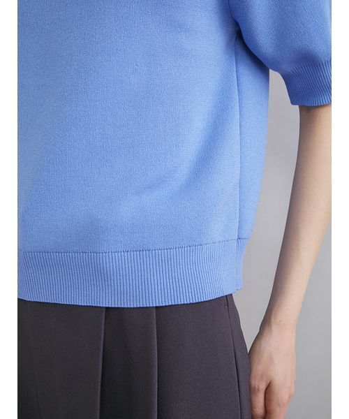 Mila Owen（ミラオーウェン）の「スカラップレース衿ニットプルオーバー（ニット/セーター・レディース・ネイビー/グレー/ホワイト/ライム/ブルー・0/1）」の14枚目の写真