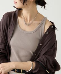 RIVE DROITE | 予約【レイヤードスタイルに◎】ミニマルテレコタンク(タンクトップ)
