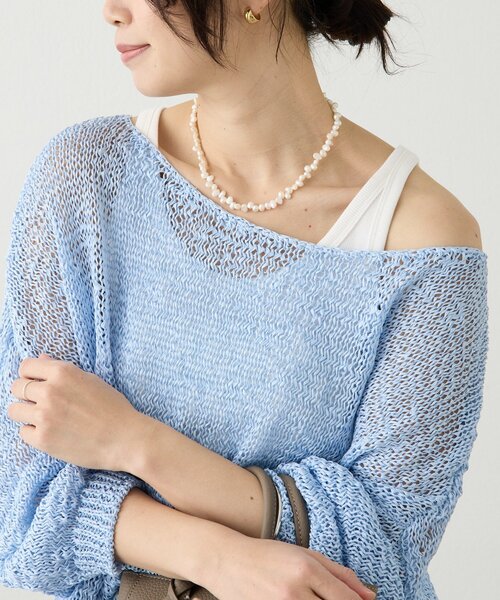 RIVE DROITE（リヴドロワ）の「予約【レイヤードスタイルに◎】ミニマルテレコタンク（タンクトップ・レディース・ベージュ/ホワイト/ブラウン・FREE）」の6枚目の写真