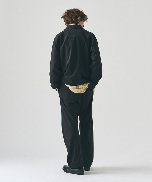 417 EDIFICE（フォーワンセブンエディフィス）の「TRツイル ジップブルゾン  "セットアップ着用可能"（その他アウター・メンズ・ブラック/グレー/ベージュ・LARGE/MEDIUM）」の8枚目の写真