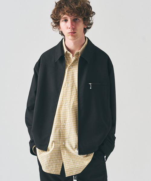 417 EDIFICE（フォーワンセブンエディフィス）の「TRツイル ジップブルゾン  "セットアップ着用可能"（その他アウター・メンズ・ブラック/グレー/ベージュ・LARGE/MEDIUM）」の10枚目の写真