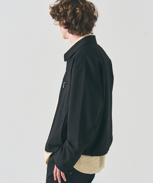 417 EDIFICE（フォーワンセブンエディフィス）の「TRツイル ジップブルゾン  "セットアップ着用可能"（その他アウター・メンズ・ブラック/グレー/ベージュ・LARGE/MEDIUM）」の13枚目の写真