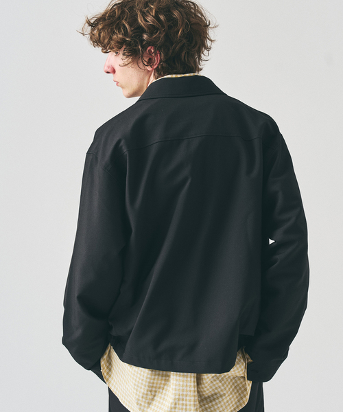 417 EDIFICE（フォーワンセブンエディフィス）の「TRツイル ジップブルゾン  "セットアップ着用可能"（その他アウター・メンズ・ブラック/グレー/ベージュ・LARGE/MEDIUM）」の14枚目の写真