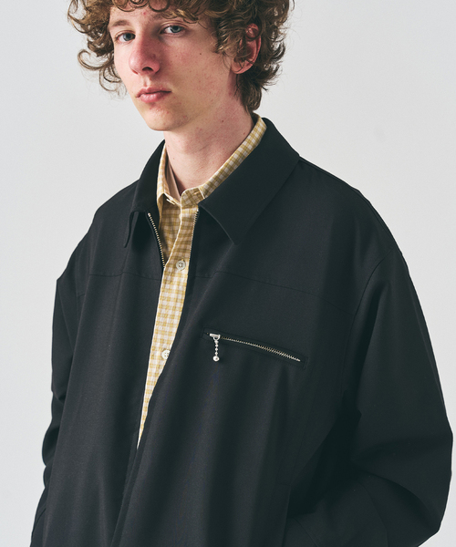 417 EDIFICE（フォーワンセブンエディフィス）の「TRツイル ジップブルゾン  "セットアップ着用可能"（その他アウター・メンズ・ブラック/グレー/ベージュ・LARGE/MEDIUM）」の15枚目の写真