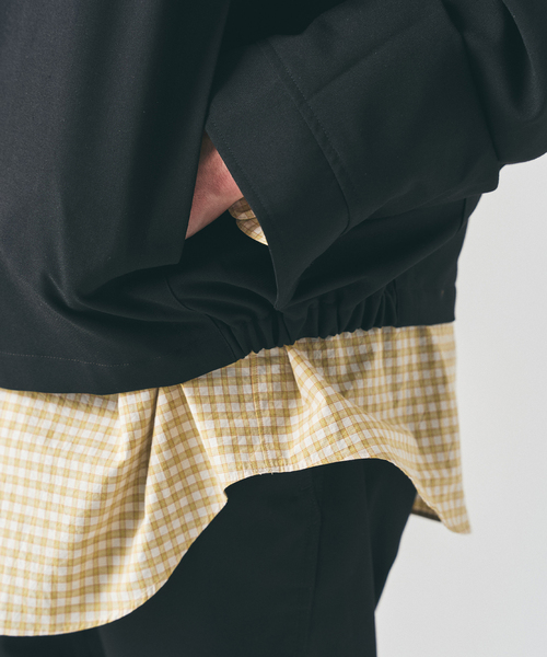 417 EDIFICE（フォーワンセブンエディフィス）の「TRツイル ジップブルゾン  "セットアップ着用可能"（その他アウター・メンズ・ブラック/グレー/ベージュ・LARGE/MEDIUM）」の18枚目の写真