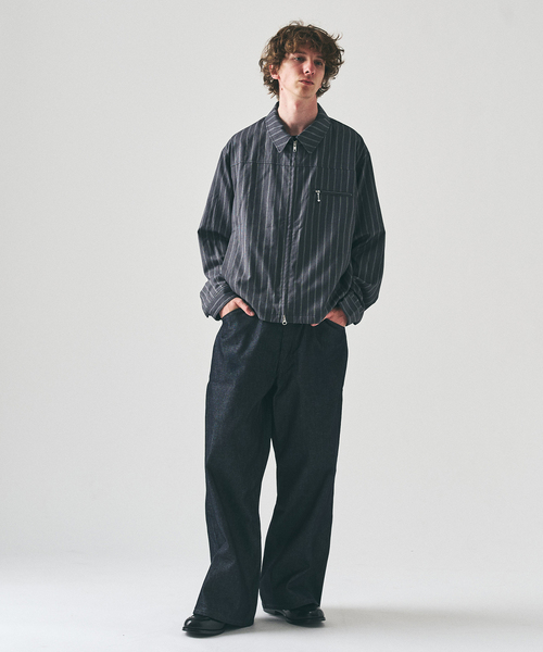 417 EDIFICE（フォーワンセブンエディフィス）の「TRツイル ジップブルゾン  "セットアップ着用可能"（その他アウター・メンズ・ブラック/グレー/ベージュ・LARGE/MEDIUM）」の20枚目の写真