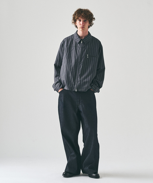 417 EDIFICE（フォーワンセブンエディフィス）の「TRツイル ジップブルゾン  "セットアップ着用可能"（その他アウター・メンズ・ブラック/グレー/ベージュ・LARGE/MEDIUM）」の21枚目の写真