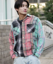 DAN RIVER（ダンリバー ）の「DAN RIVER / ダンリバー DAMAGED CHECK FLANNEL SHIRT ユーズド加工 チェック フランネルシャツ（シャツ/ブラウス）」