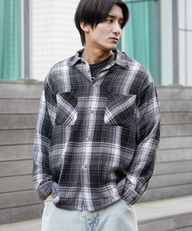 DAN RIVER（ダンリバー ）の「DAN RIVER / ダンリバー DAMAGED CHECK FLANNEL SHIRT ユーズド加工 チェック フランネルシャツ（シャツ/ブラウス）」