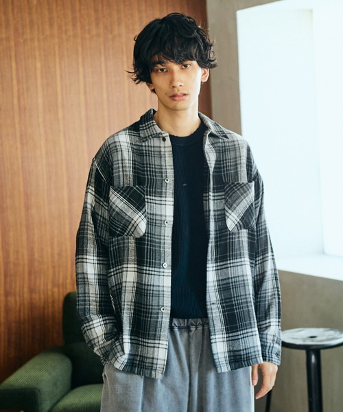DAN RIVER(ダンリバー )の「DAN RIVER / ダンリバー DAMAGED CHECK FLANNEL SHIRT ユーズド加工 チェック フランネルシャツ(シャツ/ブラウス・メンズ・ブラック/ピンク/マルチ/ミント/グリーン・LARGE/MEDIUM/SMALL)」の1枚目の写真