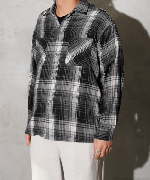 DAN RIVER(ダンリバー )の「DAN RIVER / ダンリバー DAMAGED CHECK FLANNEL SHIRT ユーズド加工 チェック フランネルシャツ(シャツ/ブラウス・メンズ・ブラック/ピンク/マルチ/ミント/グリーン・LARGE/MEDIUM/SMALL)」の7枚目の写真