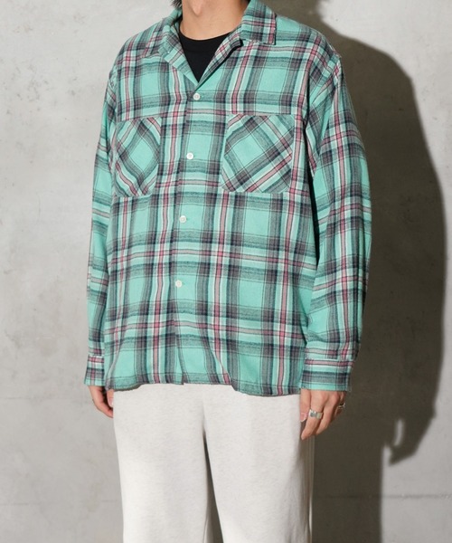 DAN RIVER(ダンリバー )の「DAN RIVER / ダンリバー DAMAGED CHECK FLANNEL SHIRT ユーズド加工 チェック フランネルシャツ(シャツ/ブラウス・メンズ・ブラック/ピンク/マルチ/ミント/グリーン・LARGE/MEDIUM/SMALL)」の11枚目の写真