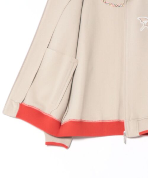 Arnold Palmer（アーノルドパーマー）の「ダンボールニット シェア ジップブルゾン（ニット/セーター・レディース・グレイッシュベージュ/ネイビー/チャコールグレー・L/M/S/XS/LL）」の5枚目の写真