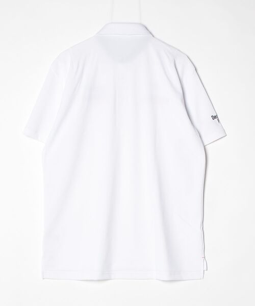 le coq sportif GOLF(ルコックスポルティフゴルフ)の「【le coq sportif GOLF】吸汗速乾/ストレッチ/UV CUT(UPF50+)/遮熱 マーキングデザイン半袖ポロシャツ ゴルフウェア(ポロシャツ・メンズ・ブラック/ネイビー/ホワイト・XL/L/M/S/3L)」の7枚目の写真
