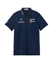 le coq sportif GOLF（ルコックスポルティフゴルフ）の「【le coq sportif GOLF】吸汗速乾/ストレッチ/UV CUT(UPF50+)/遮熱 マーキングデザイン半袖ポロシャツ　ゴルフウェア（ポロシャツ）」