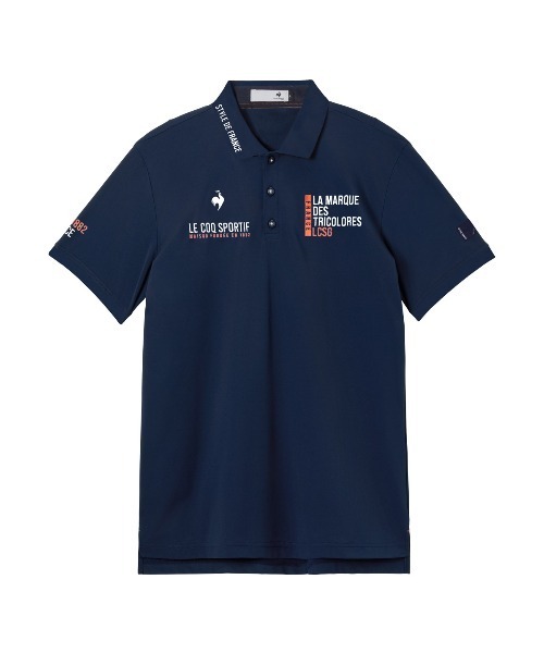 le coq sportif GOLF поло гольф дышащая быстросохнущая/стретч/UV CUT (UPF50+)/защита от перегрева, с коротким рукавом, дизайн для гольфа