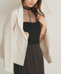 H.TOKYO（エイチトウキョウ）の「バックボタン クロップド テーラードジャケット（テーラードジャケット）」