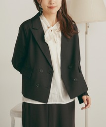 H.TOKYO（エイチトウキョウ）の「バックボタン クロップド テーラードジャケット（テーラードジャケット）」