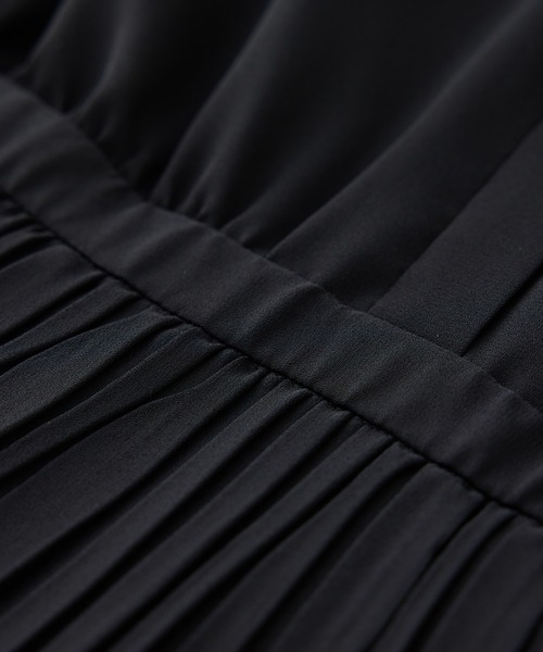 ROPE'(ロペ)の「ジョーゼットフレンチスリーブプリーツワンピース/26SS(ワンピース・レディース・ネイビー・36/38)」の17枚目の写真