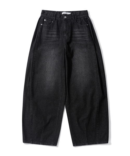 DECET WOMEN(デケット ウーマン)の「Side Pin Tuck Barrel Jeans DCWPT019BLACK(デニムパンツ・レディース・その他・X-SMALL/SMALL/MEDIUM/LARGE)」の11枚目の写真