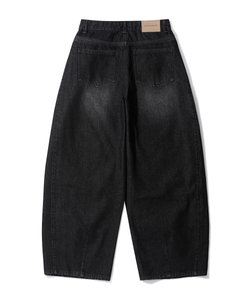 DECET WOMEN(デケット ウーマン)の「Side Pin Tuck Barrel Jeans DCWPT019BLACK(デニムパンツ・レディース・その他・X-SMALL/SMALL/MEDIUM/LARGE)」の12枚目の写真
