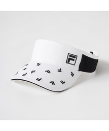 FILA（フィラ）の「FILA GOLF フィラゴルフ ゴルフウェア ロゴ総柄 コットン 軽量 日除け サンバイザー（サンバイザー）」