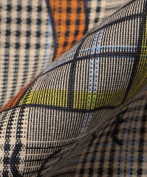 Cepica（セピカ）の「落書きプリントチェックパフスリーブトップス（Tシャツ/カットソー・レディース・ベージュ・FREE）」の9枚目の写真