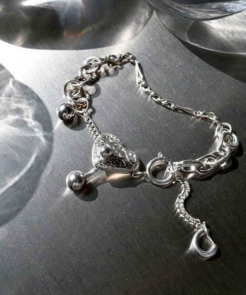 Soierie(ソワリー)の「ハート バーベル ブレスレット / Heart barbell bracelet(ブレスレット・レディース・シルバー・FREE)」の6枚目の写真