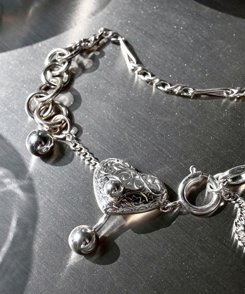 Soierie(ソワリー)の「ハート バーベル ブレスレット / Heart barbell bracelet(ブレスレット・レディース・シルバー・FREE)」の5枚目の写真