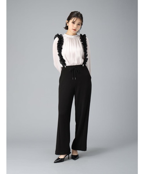 fifth(フィフス)の「【XSサイズあり】チュールサスペンダー付きパンツ(その他パンツ・レディース・チャコールグレー/ブラック・XS/M)」の5枚目の写真