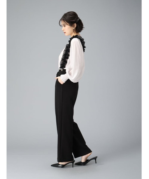 fifth(フィフス)の「【XSサイズあり】チュールサスペンダー付きパンツ(その他パンツ・レディース・チャコールグレー/ブラック・XS/M)」の6枚目の写真