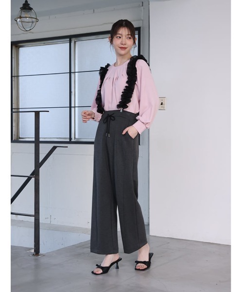fifth(フィフス)の「【XSサイズあり】チュールサスペンダー付きパンツ(その他パンツ・レディース・チャコールグレー/ブラック・XS/M)」の13枚目の写真