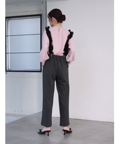 fifth(フィフス)の「【XSサイズあり】チュールサスペンダー付きパンツ(その他パンツ・レディース・チャコールグレー/ブラック・XS/M)」の16枚目の写真
