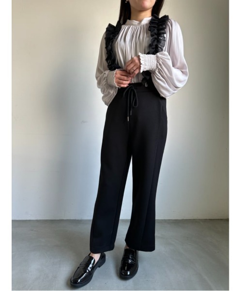 fifth(フィフス)の「【XSサイズあり】チュールサスペンダー付きパンツ(その他パンツ・レディース・チャコールグレー/ブラック・XS/M)」の8枚目の写真
