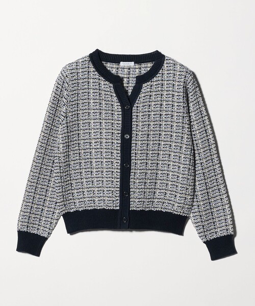 A DAY IN THE LIFE UNITED ARROWS(アデイインザライフユナイテッドアローズ)の「マルチカラー キーネックカーディガン ‐ウォッシャブル‐<A DAY IN THE LIFE>(カーディガン/ボレロ・レディース・ベージュ/ネイビー/グレー系・FREE)」の17枚目の写真