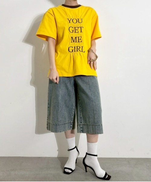 MIDVEIN(ミッドヴェイン)の「denim half PT(デニムパンツ・レディース・ブルー/ベージュ/ネイビー・FREE)」の15枚目の写真