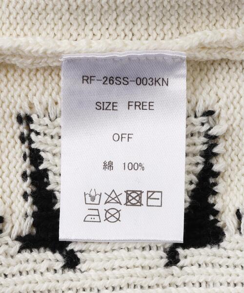 FR(13)NDS（フレンズ）の「FR(13)NDS /フレンズ/LA KNIT（ニット/セーター・メンズ・ブラック/ホワイト・F）」の7枚目の写真