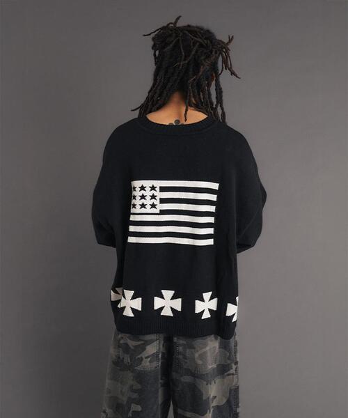 FR(13)NDS(フレンズ)の「FR(13)NDS /フレンズ/LA KNIT(ニット/セーター・メンズ・ブラック/ホワイト・F)」の18枚目の写真