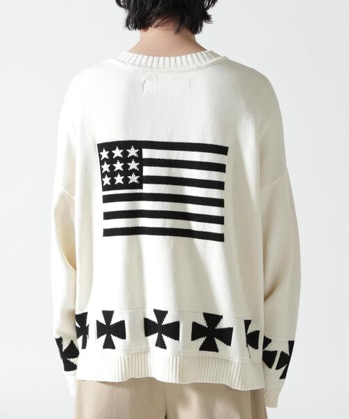 FR(13)NDS(フレンズ)の「FR(13)NDS /フレンズ/LA KNIT(ニット/セーター・メンズ・ブラック/ホワイト・F)」の3枚目の写真