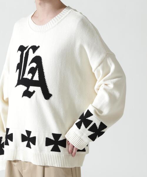 FR(13)NDS(フレンズ)の「FR(13)NDS /フレンズ/LA KNIT(ニット/セーター・メンズ・ブラック/ホワイト・F)」の5枚目の写真