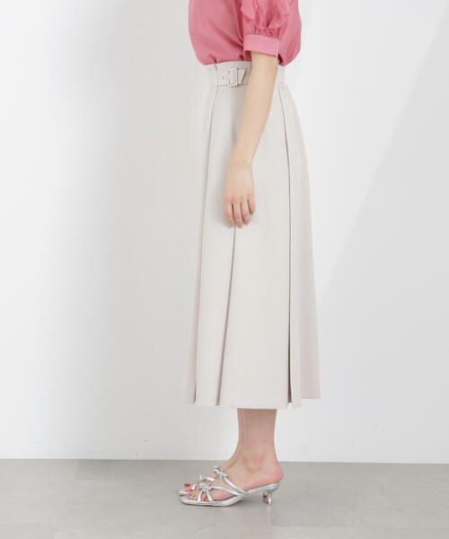 PROPORTION BODY DRESSING(プロポーションボディドレッシング)の「サイドベルトフレアスカート / 1216120305(スカート・レディース・ベージュ/ネイビー/ブルー・SMALL/MEDIUM)」の12枚目の写真