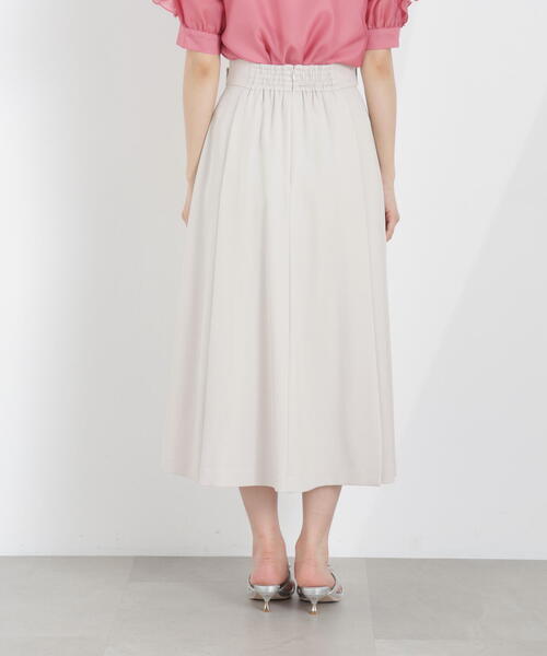 PROPORTION BODY DRESSING(プロポーションボディドレッシング)の「サイドベルトフレアスカート / 1216120305(スカート・レディース・ベージュ/ネイビー/ブルー・SMALL/MEDIUM)」の4枚目の写真