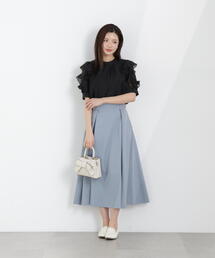PROPORTION BODY DRESSING | サイドベルトフレアスカート / 1216120305(スカート)